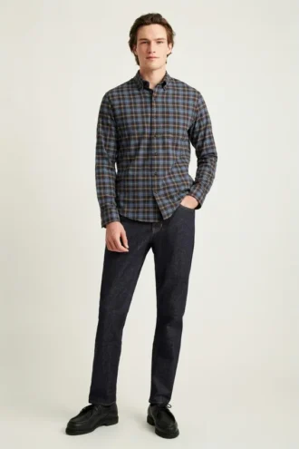 Leichtes Stretch-Flanell-Hemd
