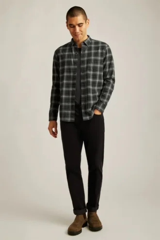 Leichtes Stretch-Flanell-Hemd
