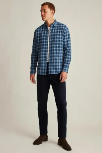 Leichtes Stretch-Flanell-Hemd