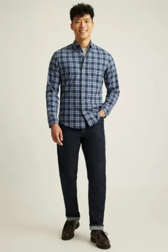 Leichtes Stretch-Flanell-Hemd