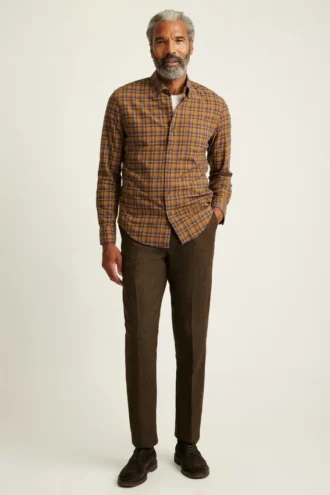 Leichtes Stretch-Flanell-Hemd