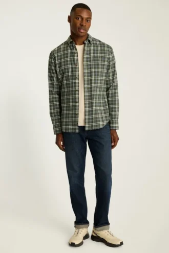 Leichtes Stretch-Flanell-Hemd