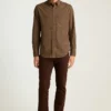 Leichtes Stretch-Flanell-Hemd Leichtes Stretch-Flanell-Hemd