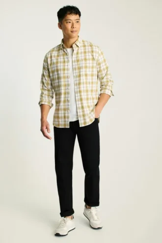 Leichtes Stretch-Flanell-Hemd