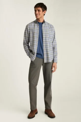 Leichtes Stretch-Flanell-Hemd