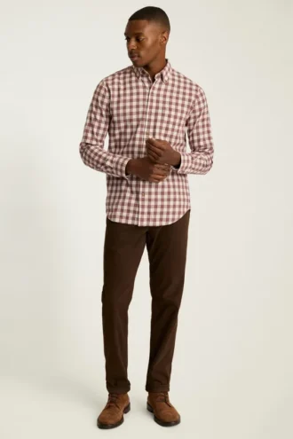Leichtes Stretch-Flanell-Hemd
