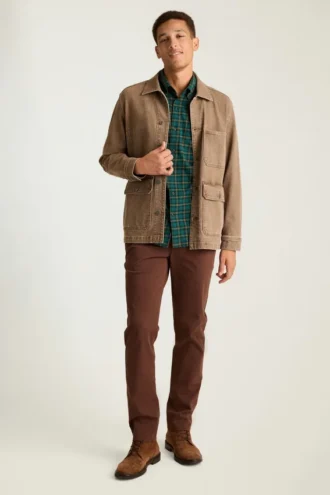 Leichtes Stretch-Flanell-Hemd
