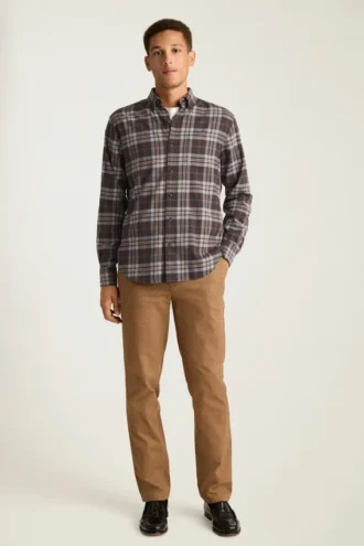 Leichtes Stretch-Flanell-Hemd