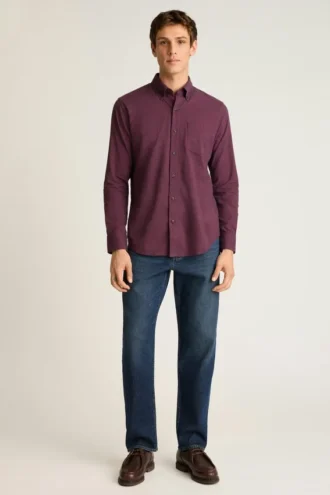 Leichtes Stretch-Flanell-Hemd