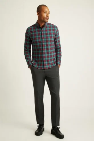 Leichtes Stretch-Flanell-Hemd