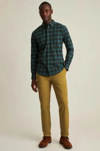 Leichtes Stretch-Flanell-Hemd