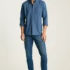 Leichtes Stretch-Flanell-Hemd Leichtes Stretch-Flanell-Hemd