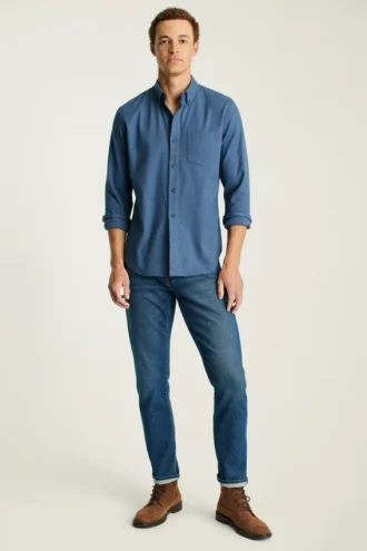 Leichtes Stretch-Flanell-Hemd