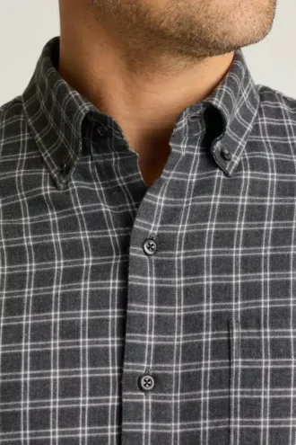 Leichtes Stretch-Flanell-Hemd