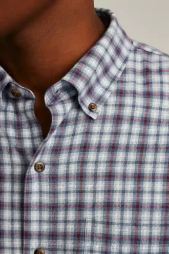 Leichtes Stretch-Flanell-Hemd