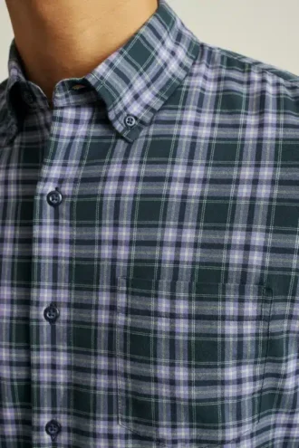 Leichtes Stretch-Flanell-Hemd