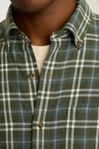 Leichtes Stretch-Flanell-Hemd
