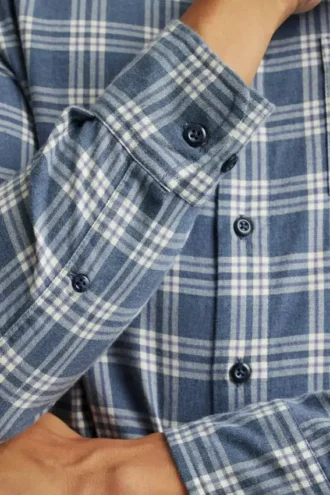 Leichtes Stretch-Flanell-Hemd