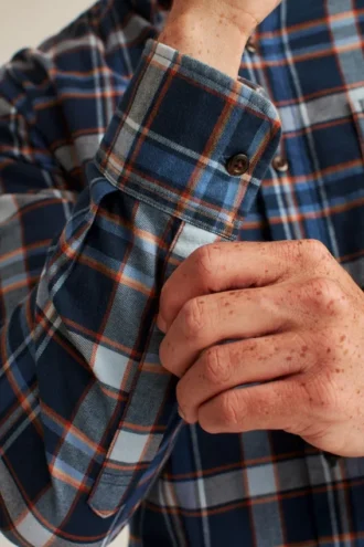 Leichtes Stretch-Flanell-Hemd