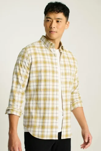 Leichtes Stretch-Flanell-Hemd