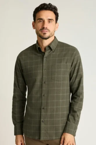 Leichtes Stretch-Flanell-Hemd