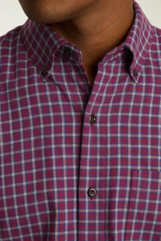Leichtes Stretch-Flanell-Hemd