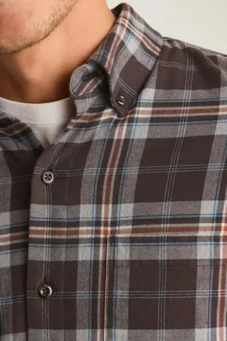 Leichtes Stretch-Flanell-Hemd