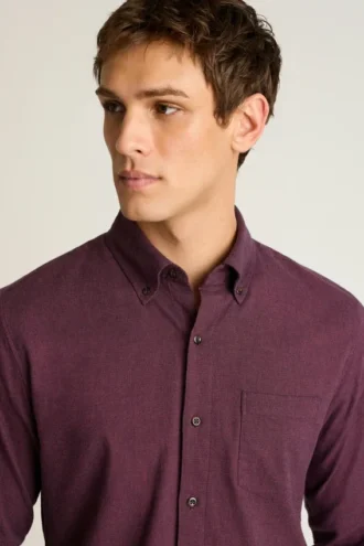 Leichtes Stretch-Flanell-Hemd