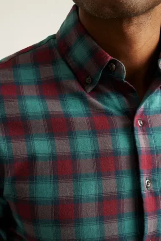 Leichtes Stretch-Flanell-Hemd