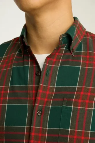 Leichtes Stretch-Flanell-Hemd
