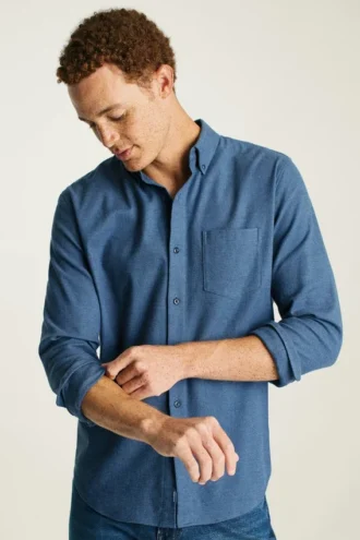 Leichtes Stretch-Flanell-Hemd