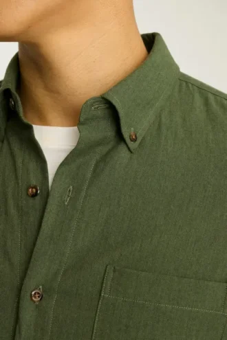 Leichtes Stretch-Flanell-Hemd