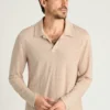 Leinen-Poloshirt für Herren von Bonobos | Langarm im Küstenstil Leinen-Poloshirt für Herren von Bonobos | Langarm im Küstenstil