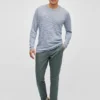 Leinen-Sweatshirt: Leicht, gestreift, langärmelig Leinen-Sweatshirt: Leicht, gestreift, langärmelig
