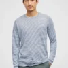 Leinen-Sweatshirt: Leicht, gestreift, langärmelig Leinen-Sweatshirt: Leicht, gestreift, langärmelig