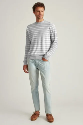 Leinenpullover mit Rundhalsausschnitt