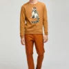 Lemur Fleece-Shirt mit Rundhalsausschnitt Lemur Fleece-Shirt mit Rundhalsausschnitt