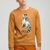 Lemur Fleece-Shirt mit Rundhalsausschnitt Lemur Fleece-Shirt mit Rundhalsausschnitt