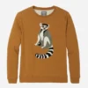 Lemur Fleece-Shirt mit Rundhalsausschnitt Lemur Fleece-Shirt mit Rundhalsausschnitt
