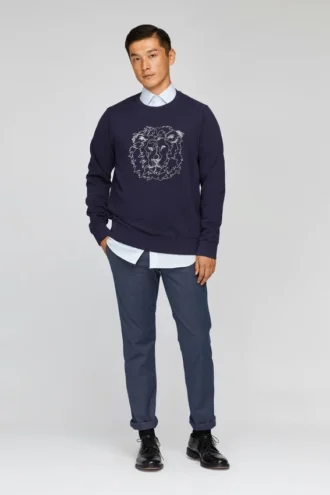 Lion Fleece Rundhals