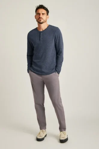 Luxe Langarm-Henley