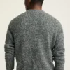 Melierter Fischerpullover mit Rundhalsausschnitt Melierter Fischerpullover mit Rundhalsausschnitt