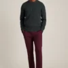 Melierter Pullover mit Rundhalsausschnitt Melierter Pullover mit Rundhalsausschnitt