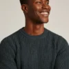 Melierter Pullover mit Rundhalsausschnitt Melierter Pullover mit Rundhalsausschnitt