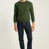 Melierter Raglan-Pullover mit Rundhalsausschnitt Melierter Raglan-Pullover mit Rundhalsausschnitt