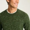Melierter Raglan-Pullover mit Rundhalsausschnitt Melierter Raglan-Pullover mit Rundhalsausschnitt
