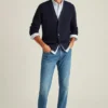 Merino-Hybrid-Strickjacke Merino-Hybrid-Strickjacke
