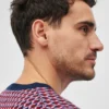 Merino-Jacquard-Pullover mit Rundhalsausschnitt Merino-Jacquard-Pullover mit Rundhalsausschnitt