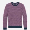 Merino-Jacquard-Pullover mit Rundhalsausschnitt Merino-Jacquard-Pullover mit Rundhalsausschnitt
