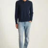 Merino-Polo mit langen Ärmeln Merino-Polo mit langen Ärmeln